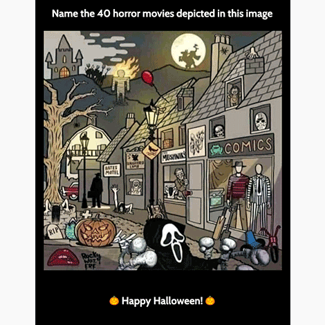 Spot the Horror Movies Halloween Email
